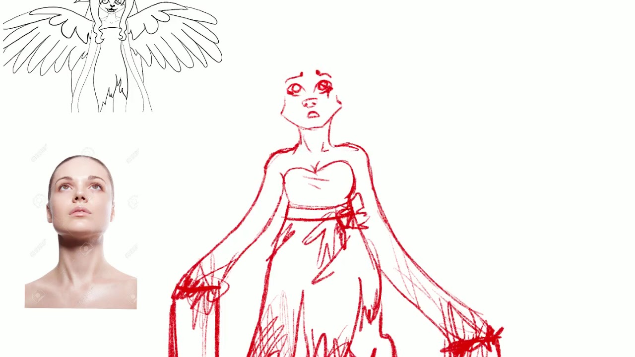Redrawing my old Mary Sue character + art style update 2019