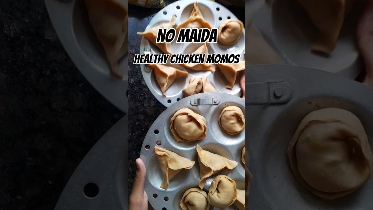 Chicken Momos without Maida(in tamil)|Wheat Chicken Momos|Healthy Momos recipe in Idly cooker.