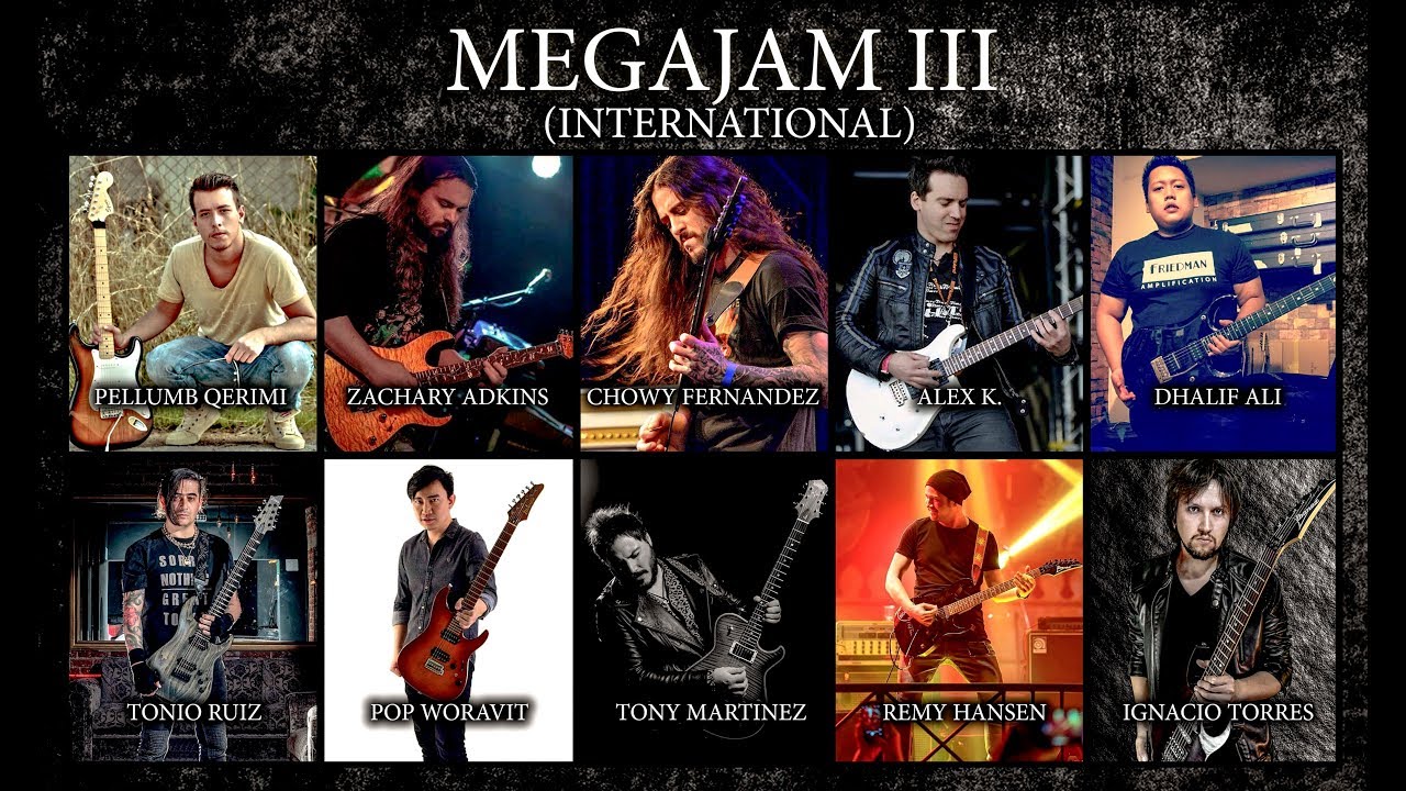 MEGAJAM III - INTERNATIONAL- 10 GUITAR PLAYERS