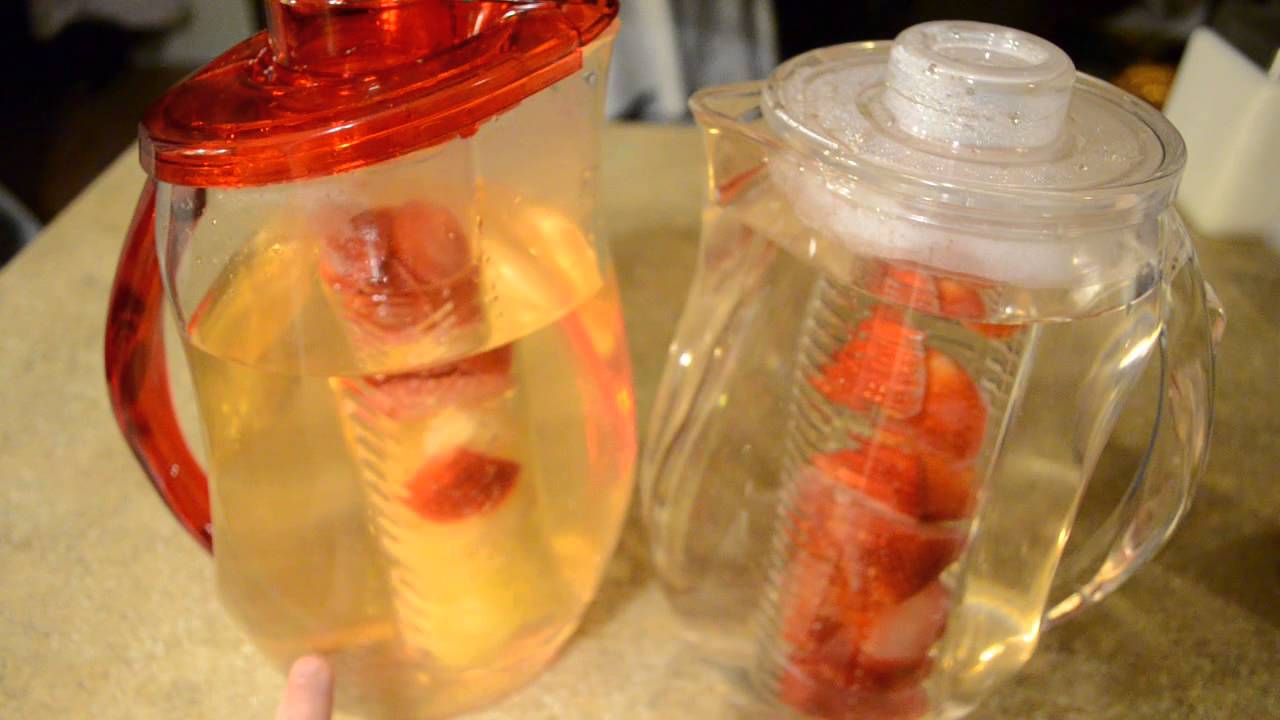 DecoDyne Fruit Infusion Pitcher - Shatter Proof Acrylic 3Q & 3.25Q