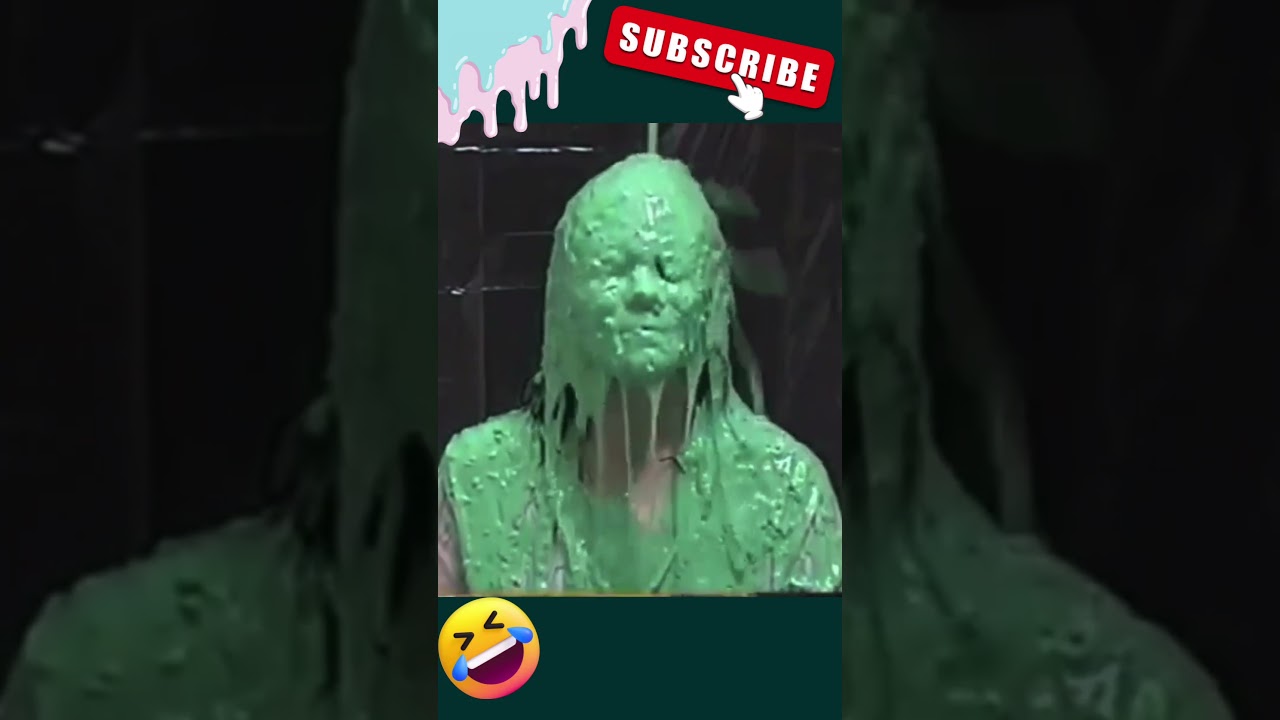 Girl Slimed #edit #funny #girls #messy #pretty #humor #foryou #viral #slime #slimed #fyp #like #fun