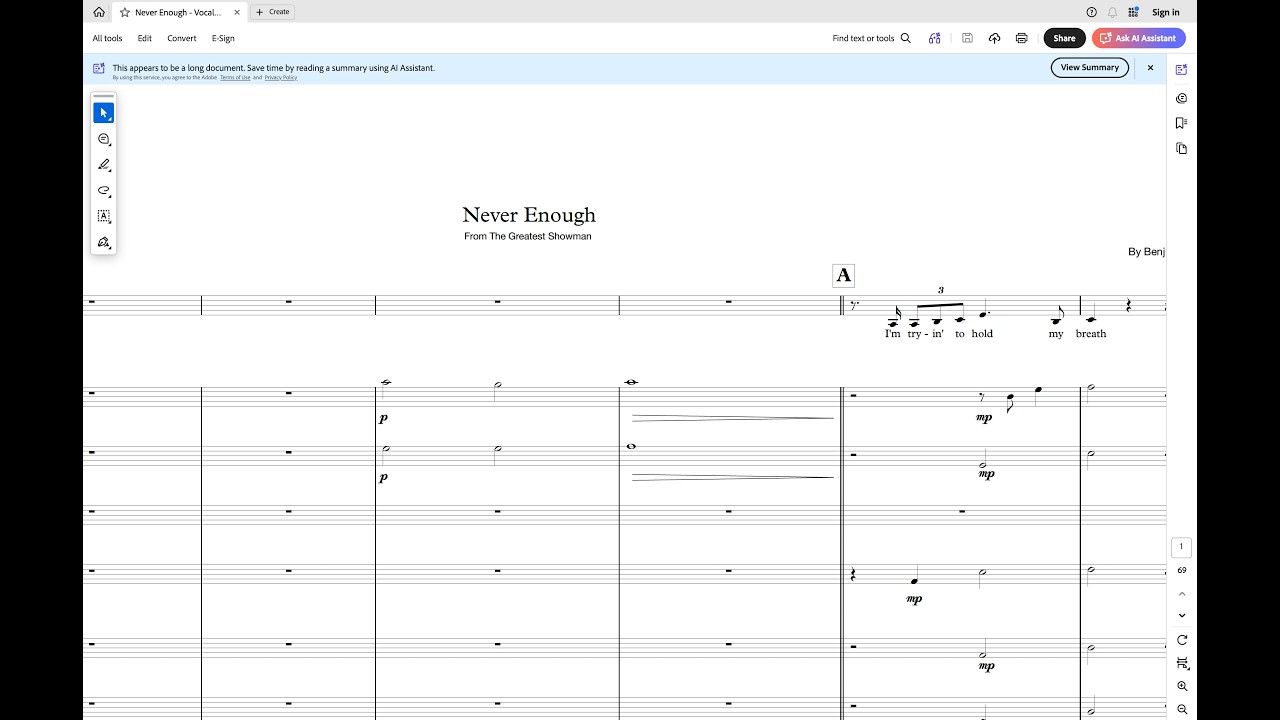 Never Enough for Female Vocal and Concert Band