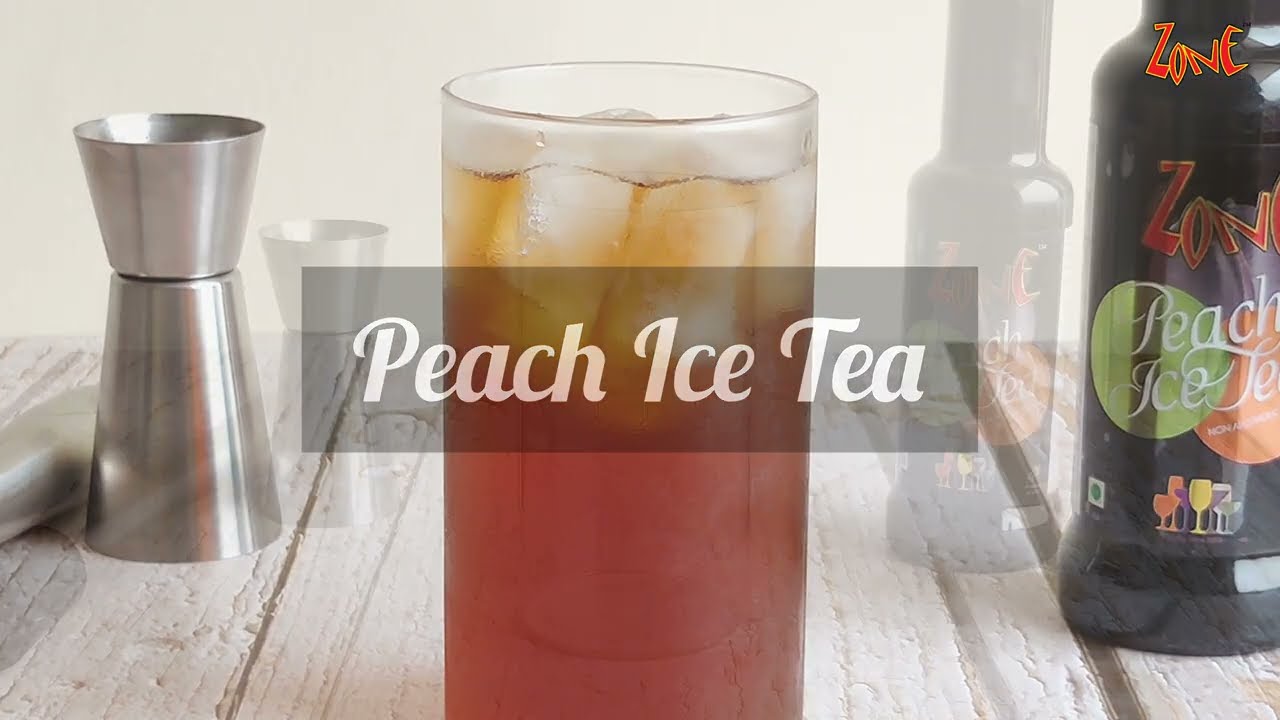 Make Peach Ice Tea under 1 minute | Drinks & Beverages | Zone Syrups