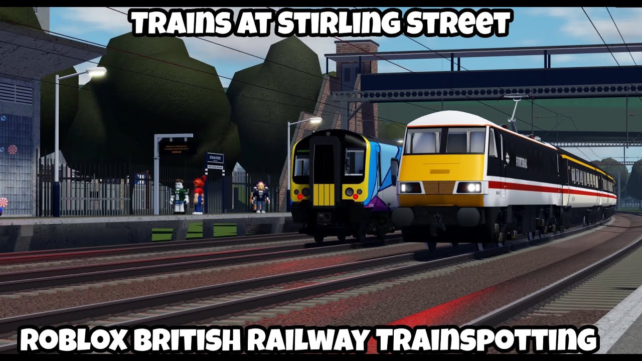 Trains at Stirling Street (Roblox British Railway Trainspotting 24/11/24)