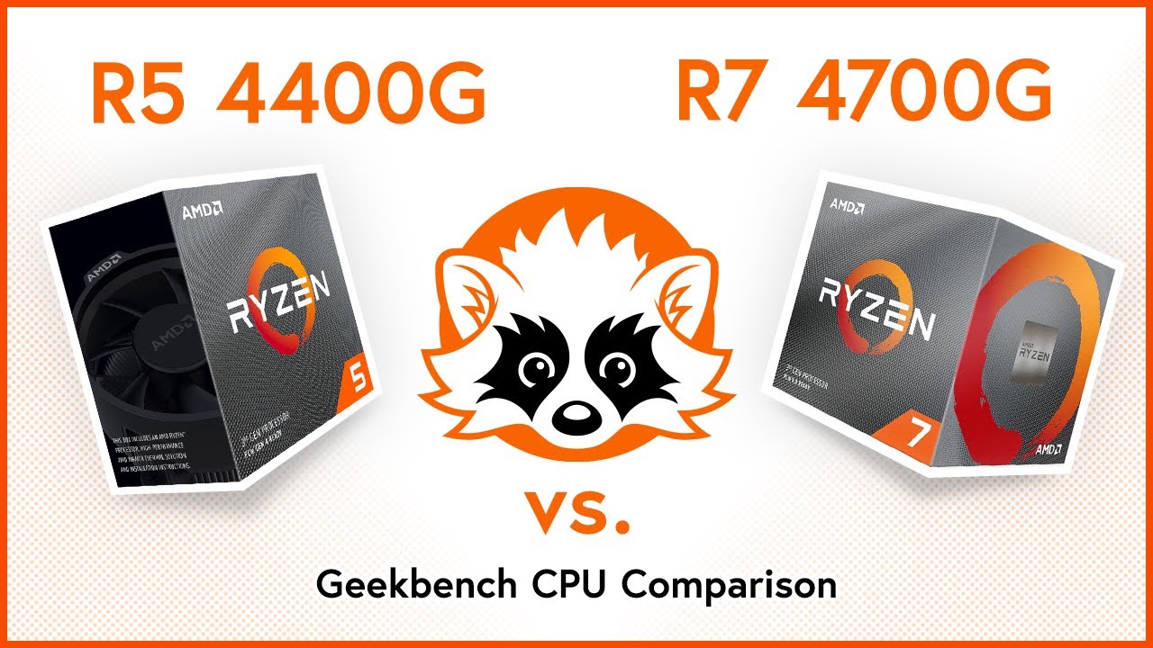 AMD Ryzen 5 4400G vs. Ryzen 7 4700G - AMD 4000 APU Geekbench Comparison