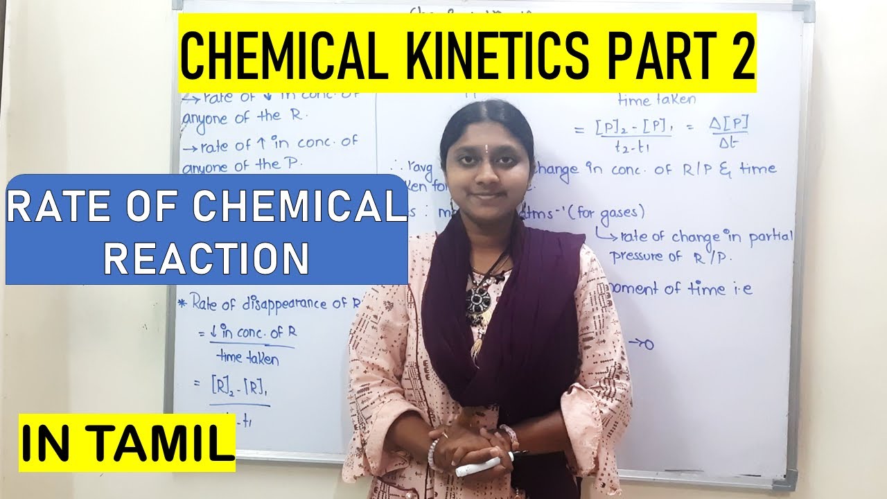 Chemical Kinetics Part 2 | In Tamil | Class 12 |Rate Of Chemical Reaction | Average & Instantaneous|