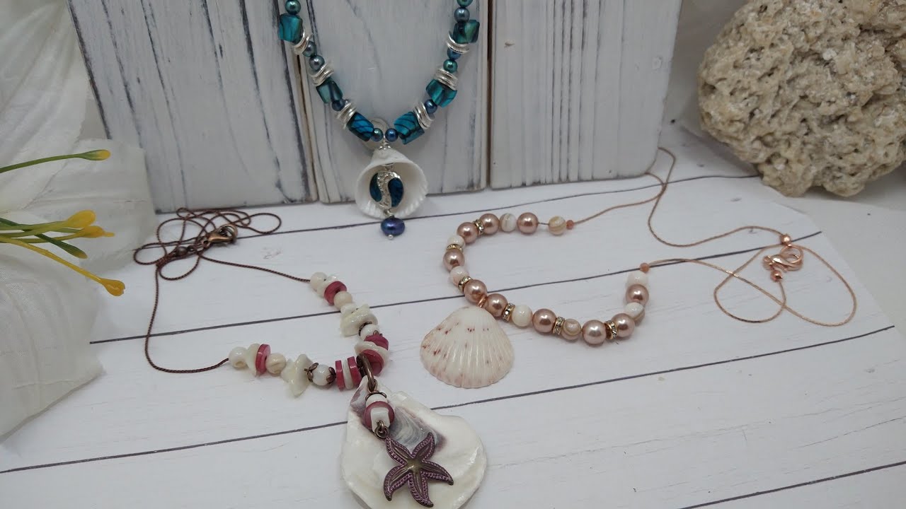 3 Types of Seashell Pendants & New Kits on my Website!