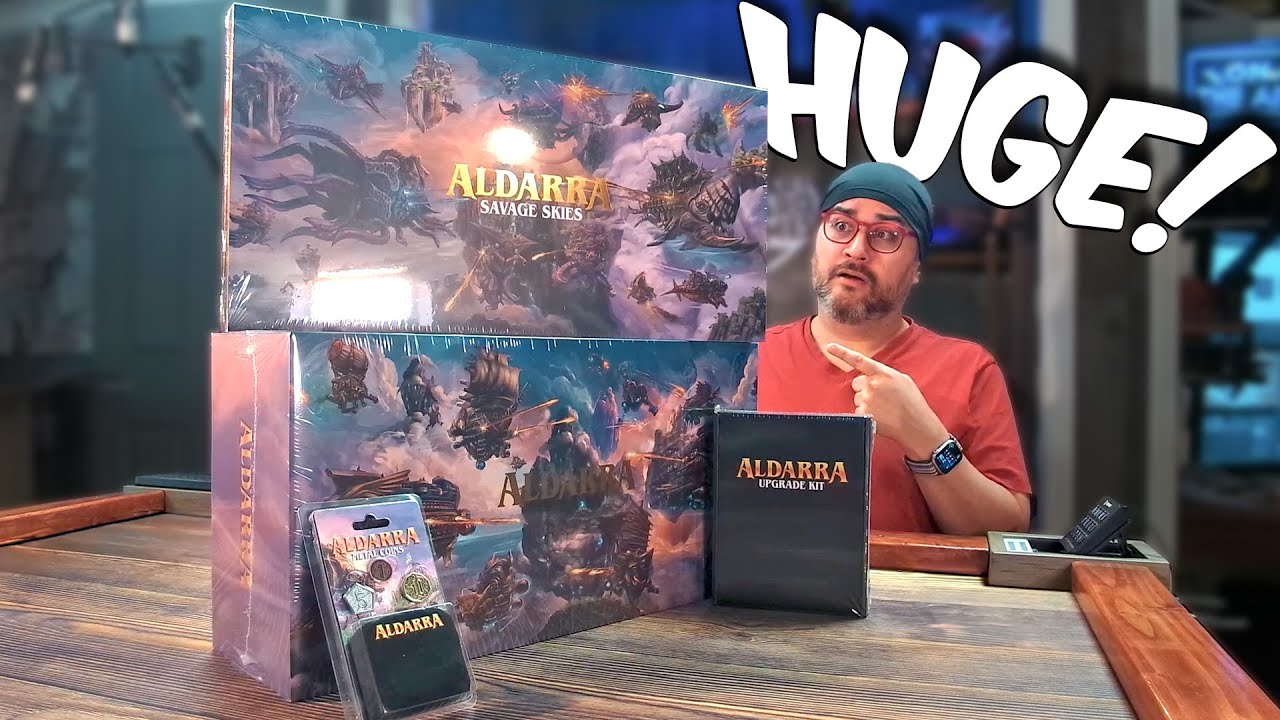 Aldarra Unboxing: What's In The Box?! (Biggest board game box ever?)