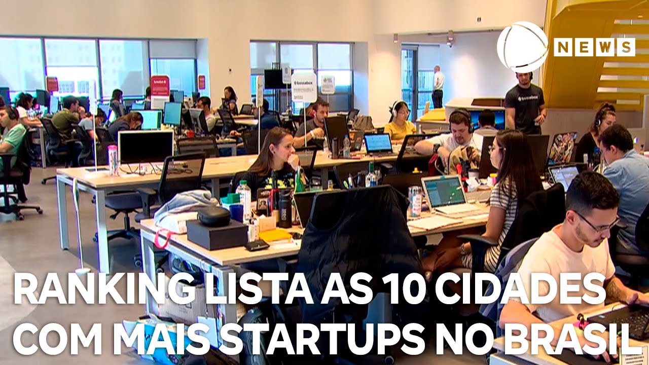 Ranking lista as 10 cidades com mais startups no Brasil