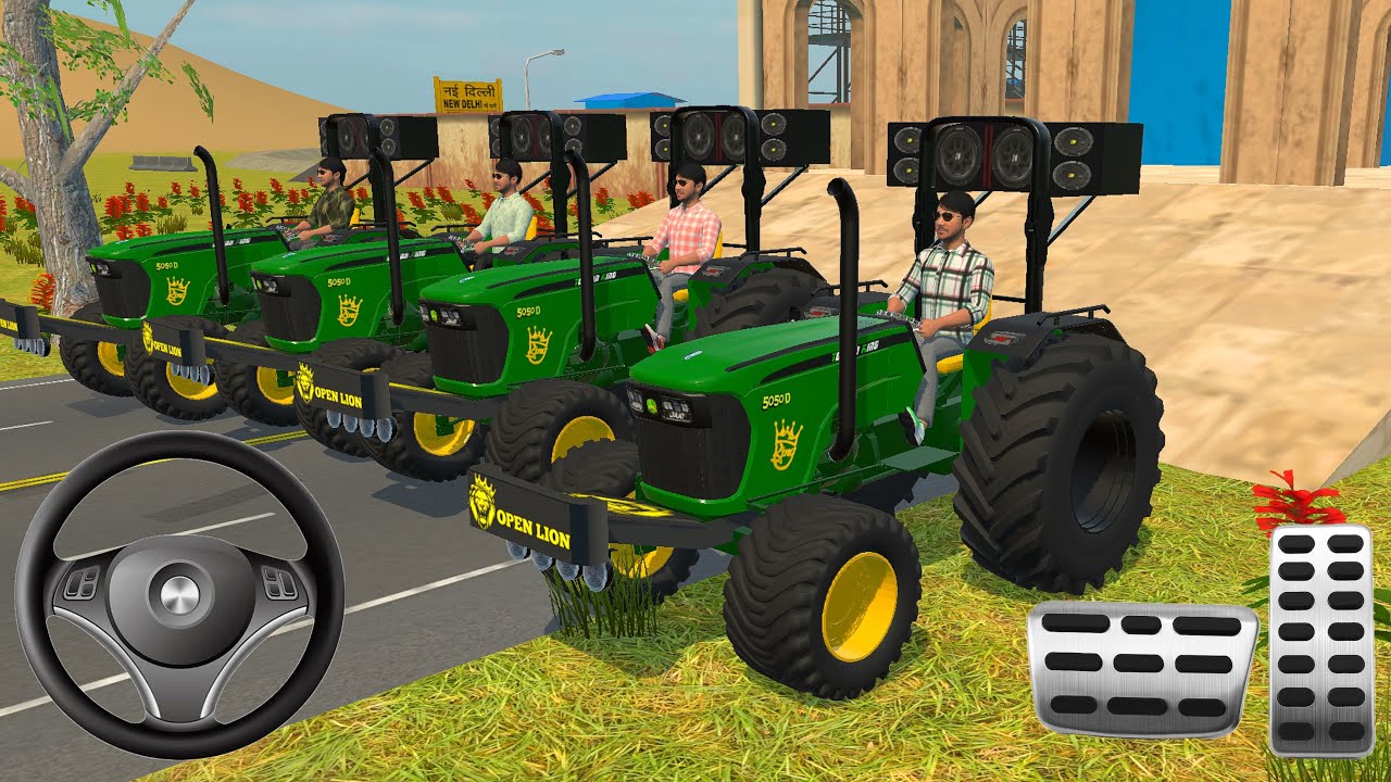 Modified Johndeer  Tractor Car Games: Indian Tractor(Tractor Wala Game) - Car Game AndroidGameplay