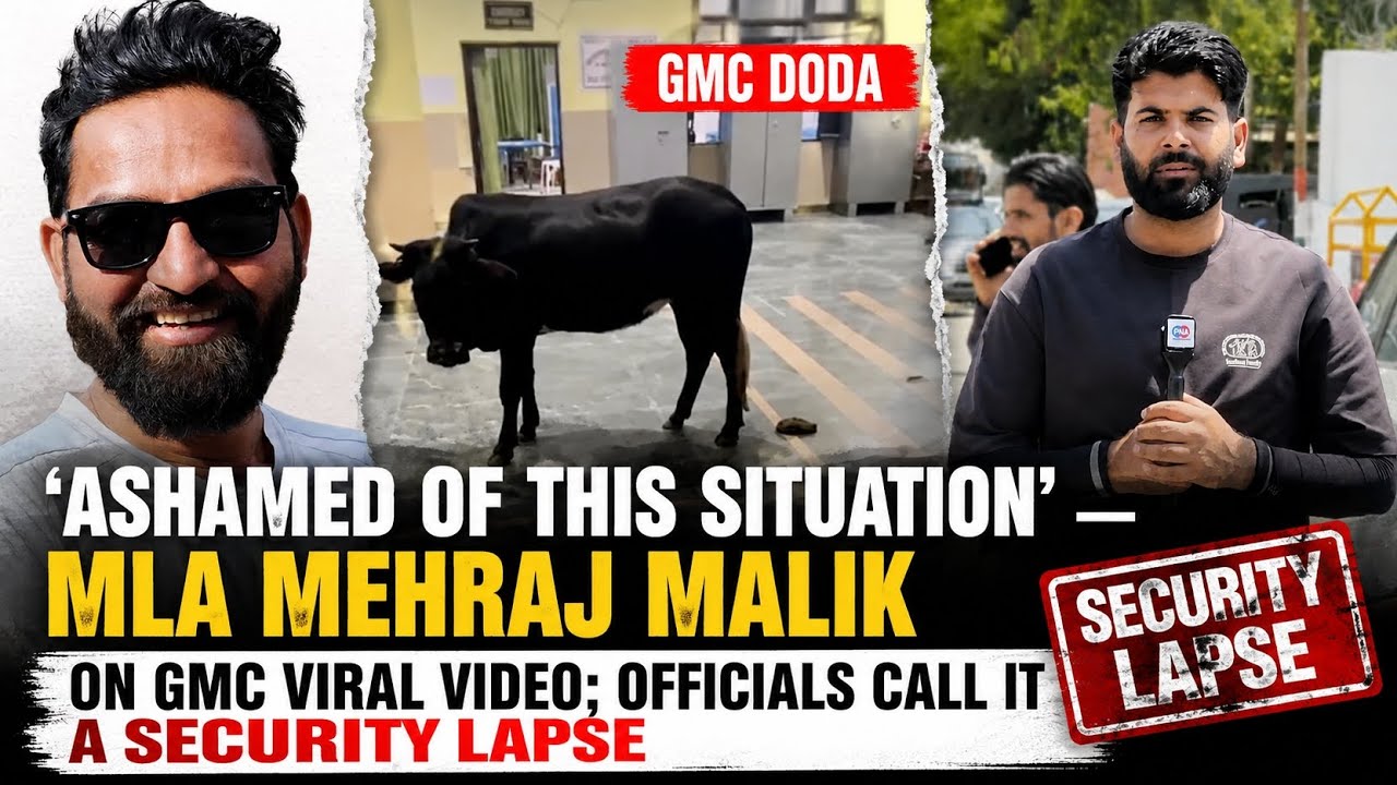 'Ashamed of This Situation' MLA Mehraj Malik Post on GMC Viral Video: Officials Call It a Security L