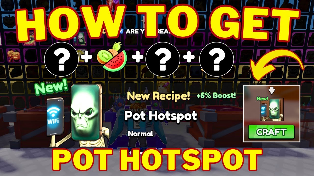 How To Craft Pot Hotspot in Craft a Brainrot | Pot Hotspot Recipe | Roblox
