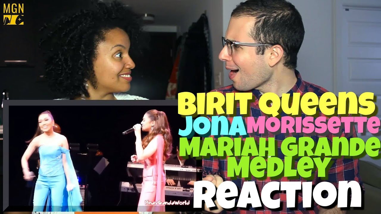 Birit Queens Live In L.A. - Morissette & Jona Both Whistle - Mariah Grande Medley | REACTION
