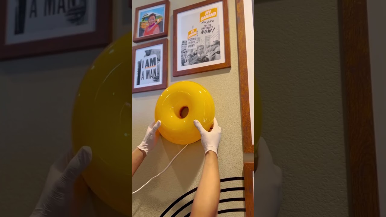 IKEA Find, VARMBLIXT | Decorating My Home With Art & A Donut Lamp #varmblixt #ikea #ikeafinds