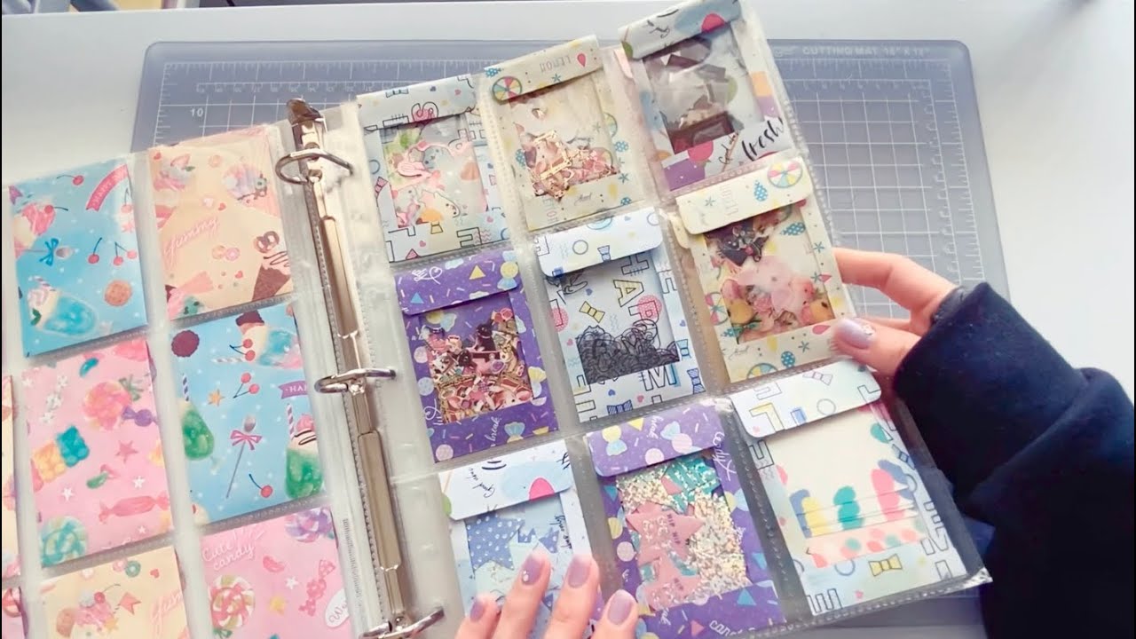 How to Make Storage File for Sticker Flakes and Die Cut Stickers (No Talking)