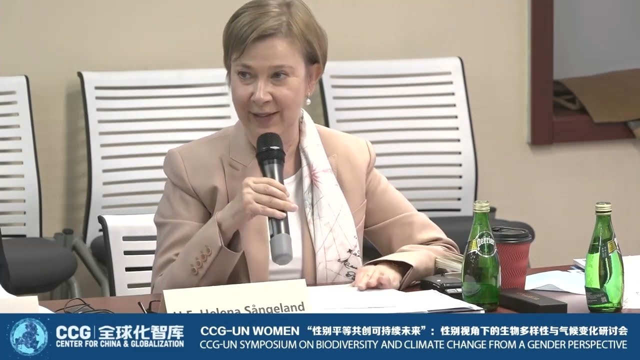 Swedish Amb. to China Helena S&aring;ngeland on feminist development policy application in climate change