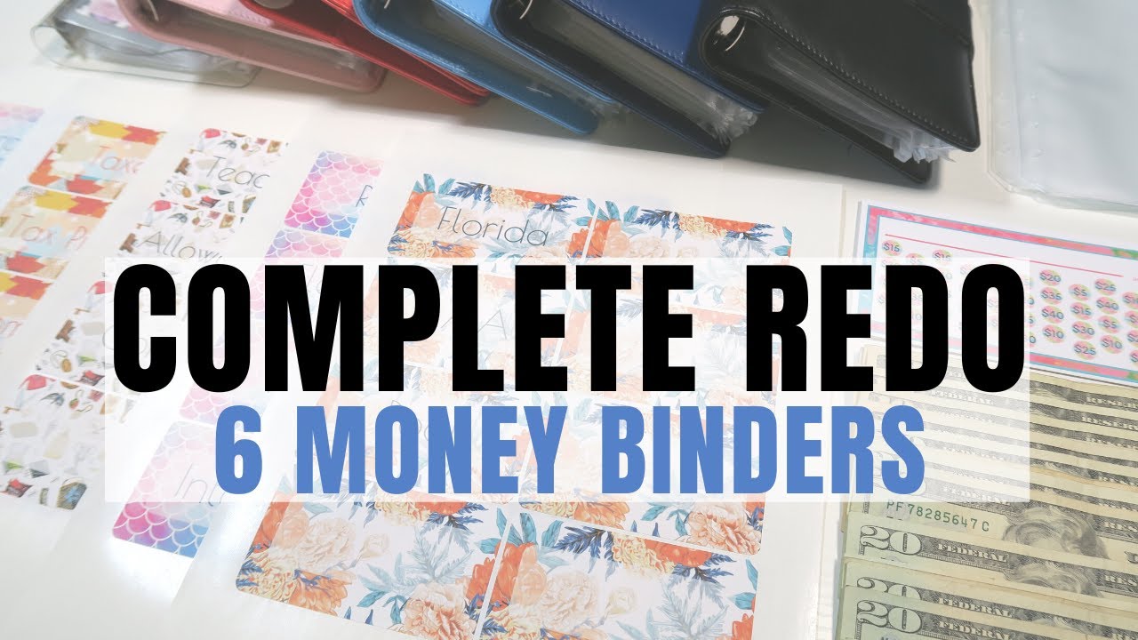 CASH STUFFING BINDER REDO | 6 CASH BINDERS | NEW BUSINESS BINDER | JORDAN BUDGETS
