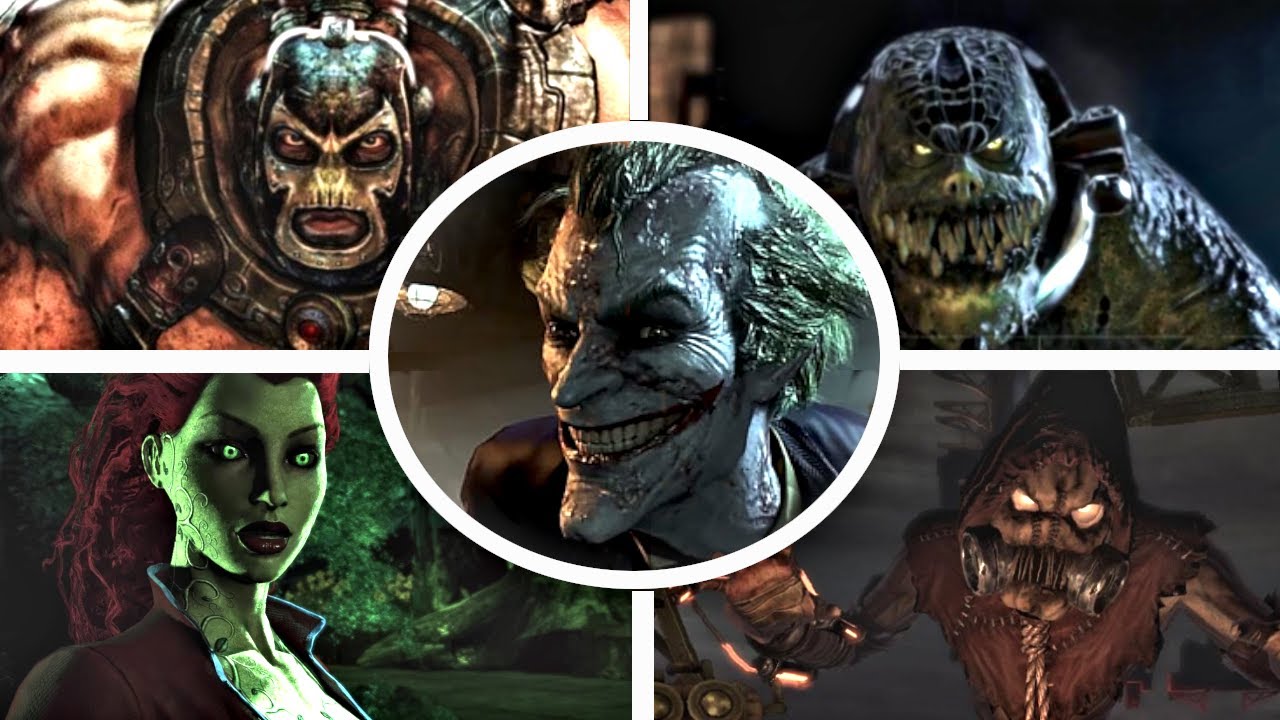Batman Arkham Asylum - All Bosses (No Damage)