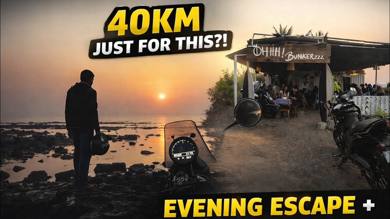 My First Moto Vlog | Evening Escape from Mumbai + Is Himalayan 450 Worth It?