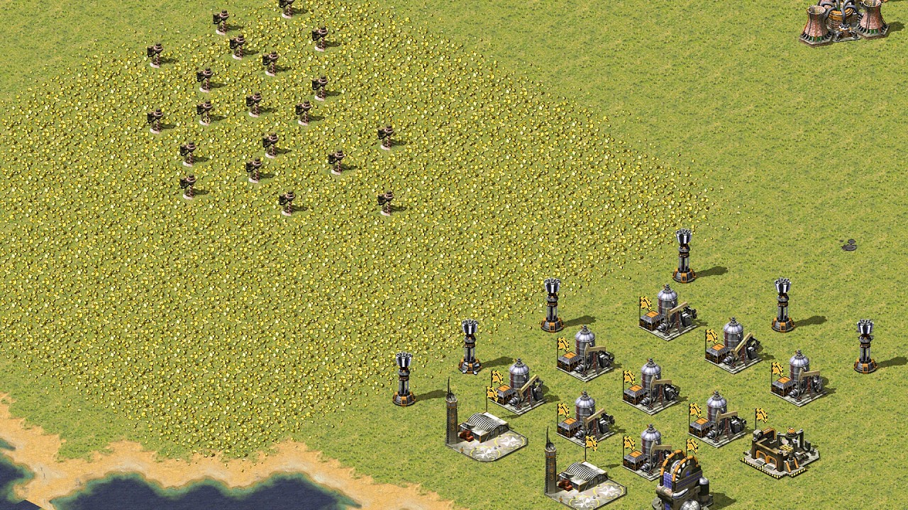 Red Alert 2 | Yuri's Revenge | 7 vs 1 | Surround Hills Green 3.0 Map Extra Hard AI