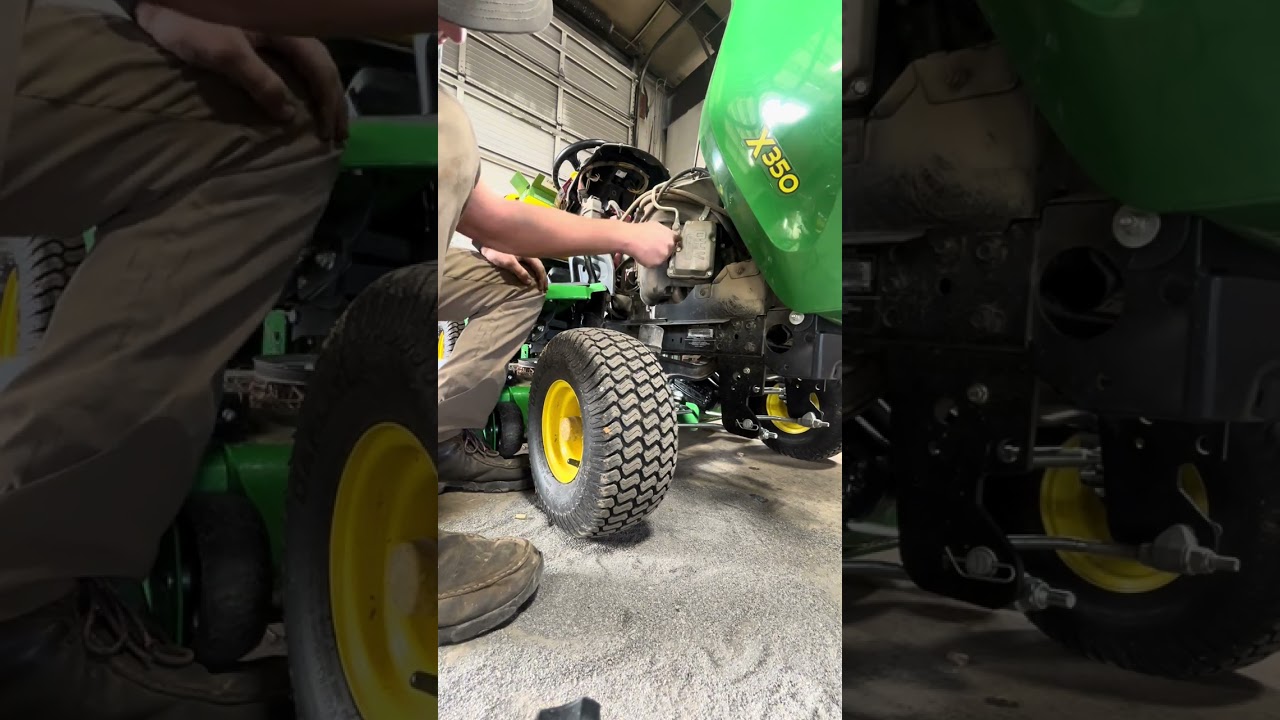 Service on a John Deere x350