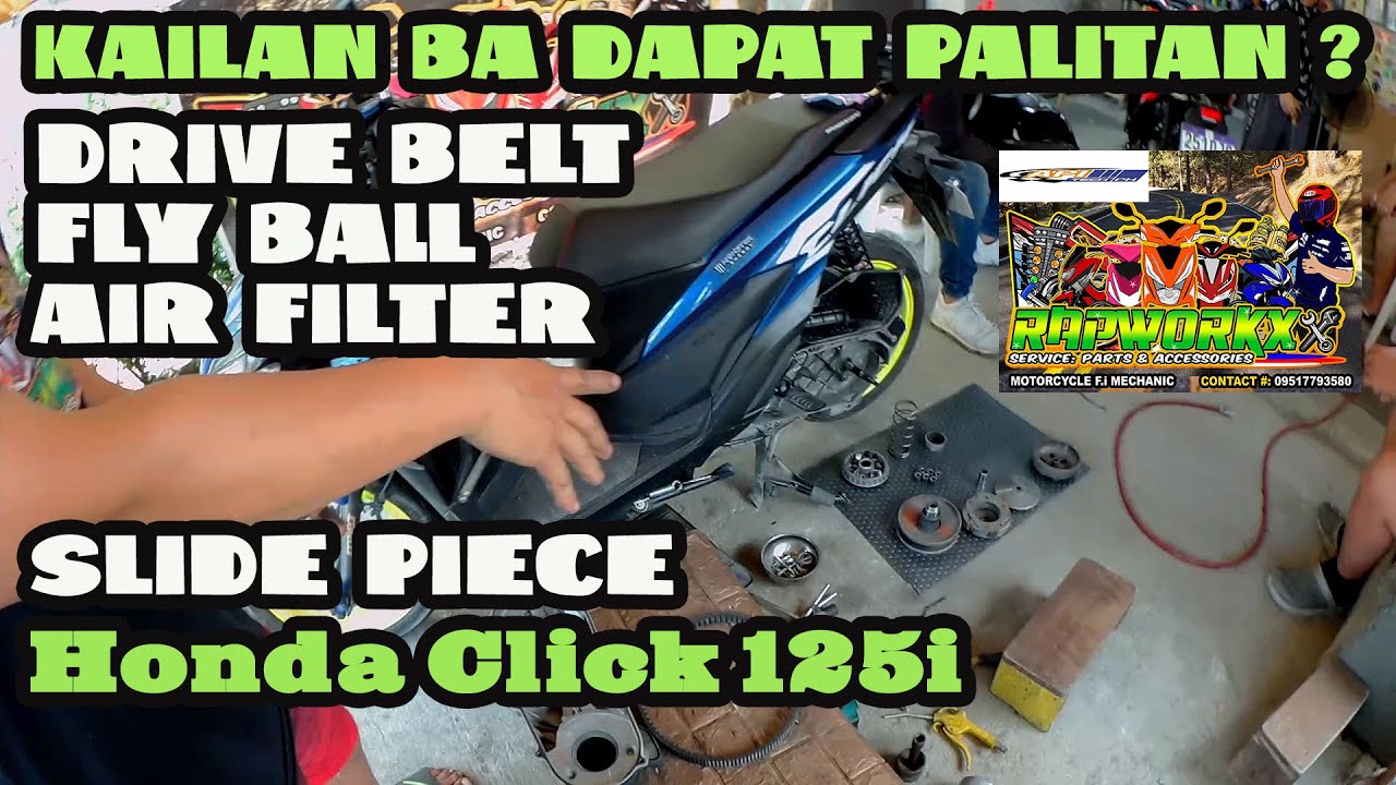 Kailan dapat palitan ang Drive belt/Air Filter/Fly Ball at Slide Piece ng Honda Click 125i