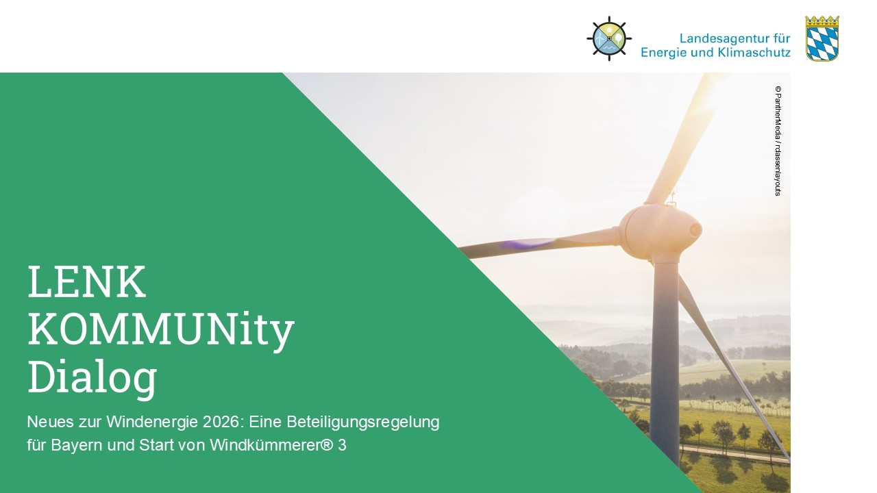 LENK KOMMUNity Dialog: Neues zur Windenergie 2026 | LENK Bayern