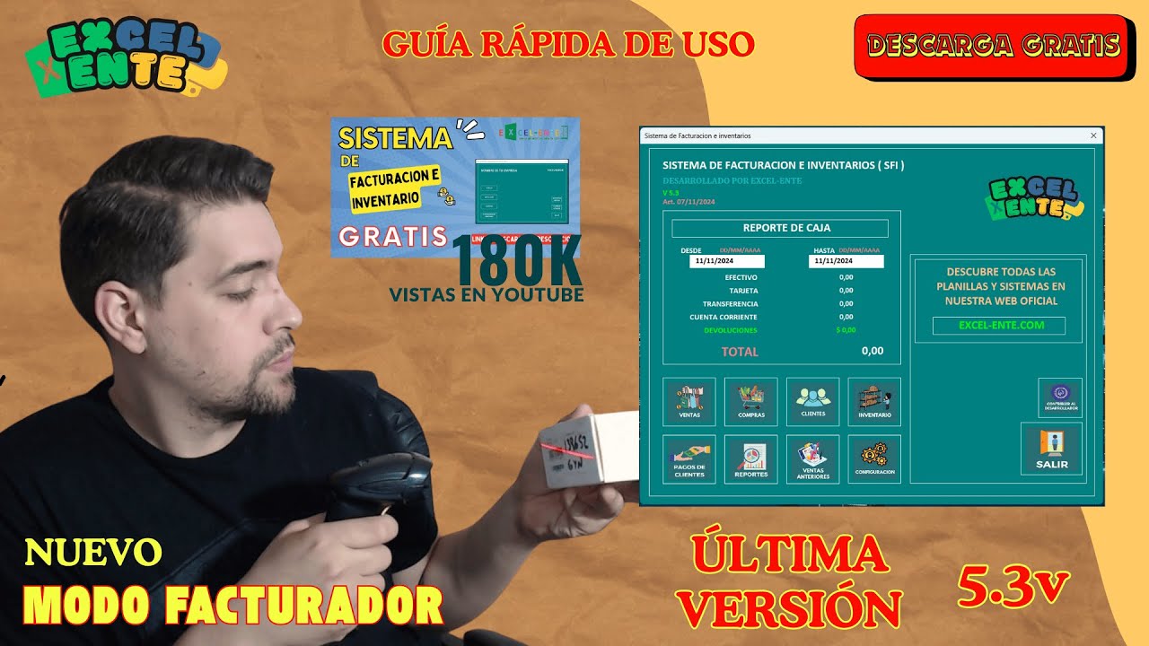 Descarga Gratis Sistema de Facturación e Inventarios en Excel | Tutorial Completo