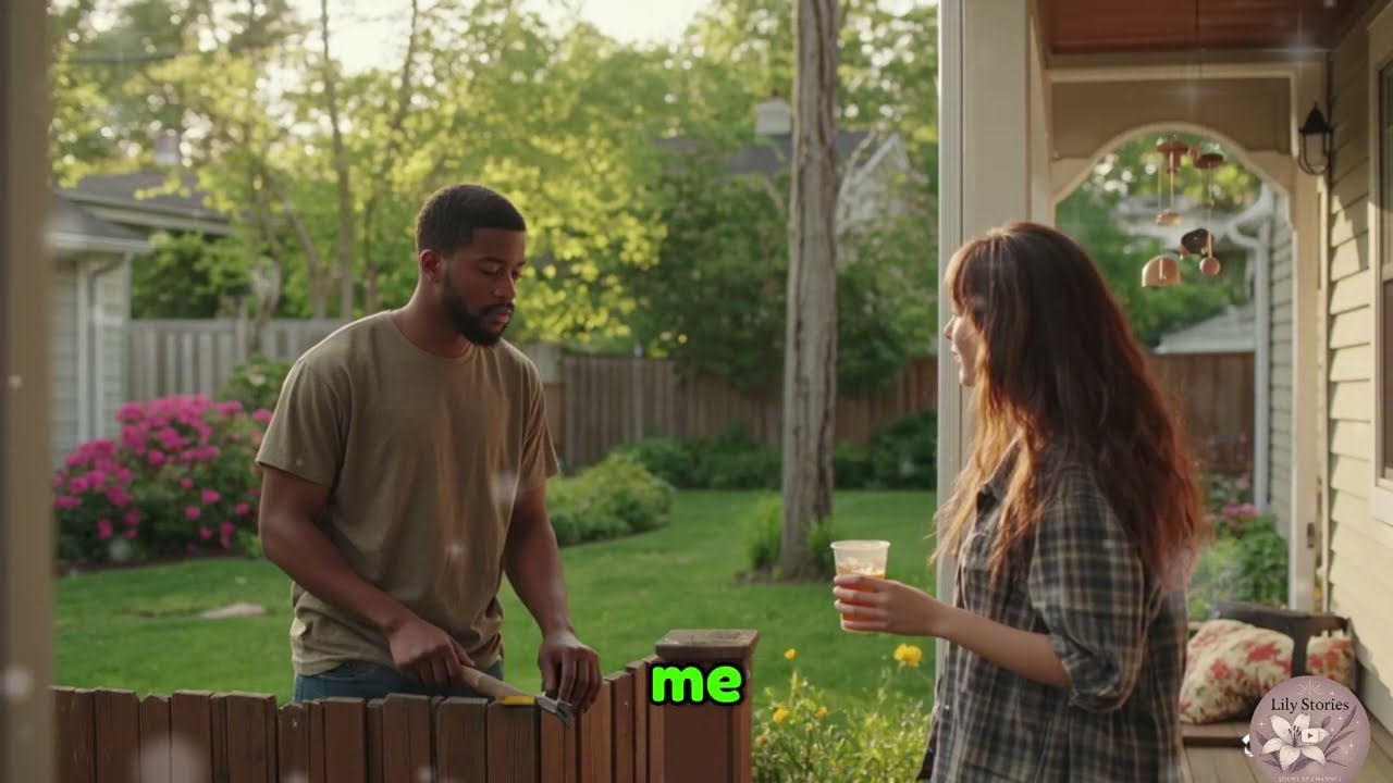 My black neighbor helped me with the fence.