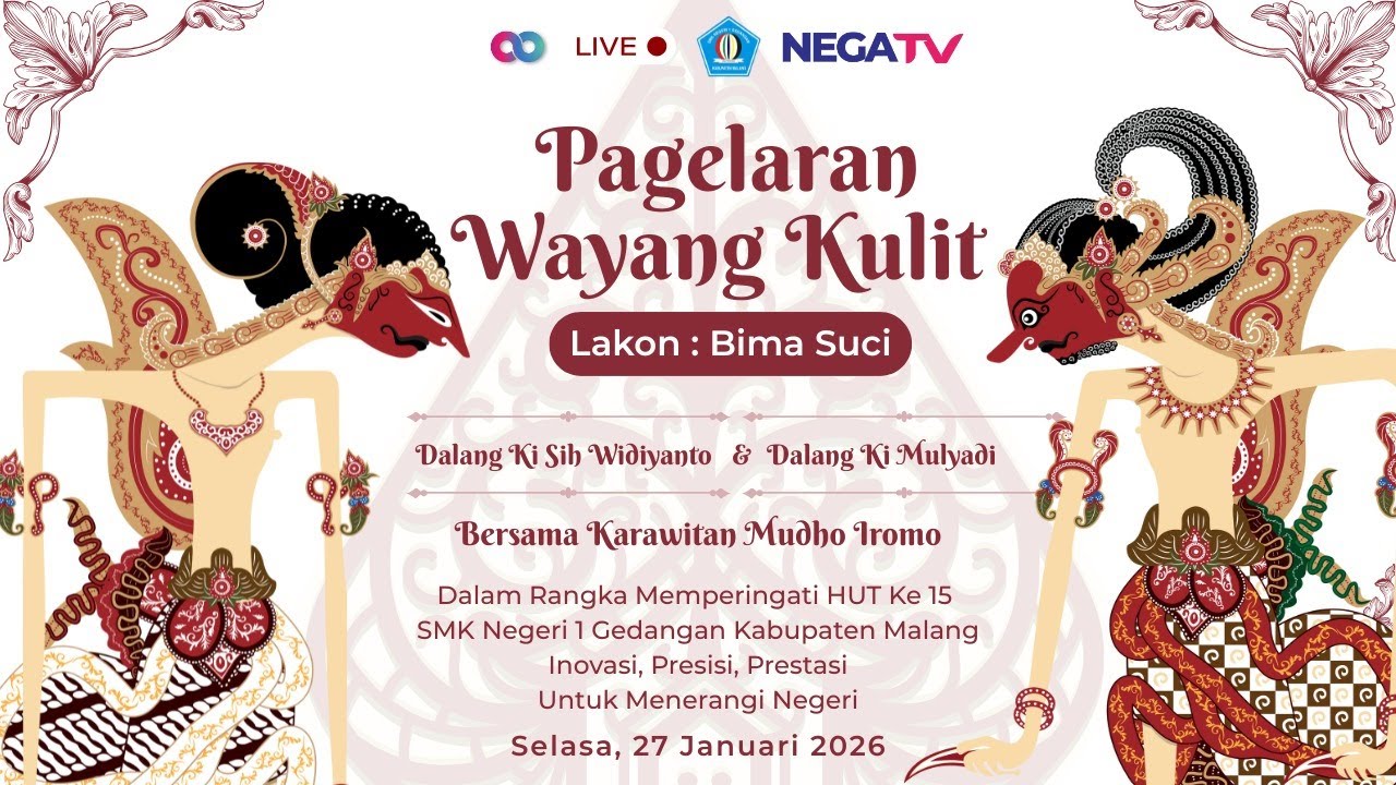 [ Live ] Pagelaran Wayang Kulit Lakon Bima Suci