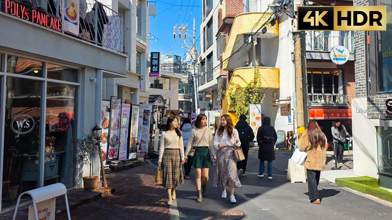Seoul Trendy Street Walk | Yeonnam-dong Cafe Street | Hongdae Walking Tour 4K | 서울 핫플 연남동 카페거리 산책