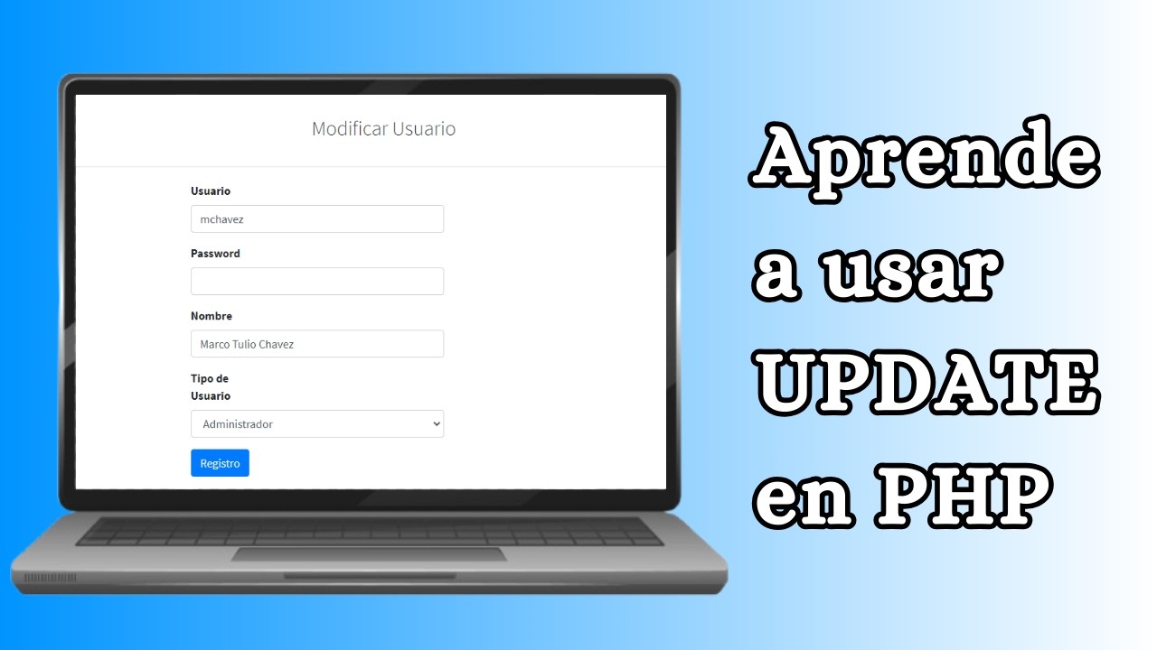 🚀 Cómo usar UPDATE en PHP y MySQL: ¡Actualiza tus datos desde FORM! 💻