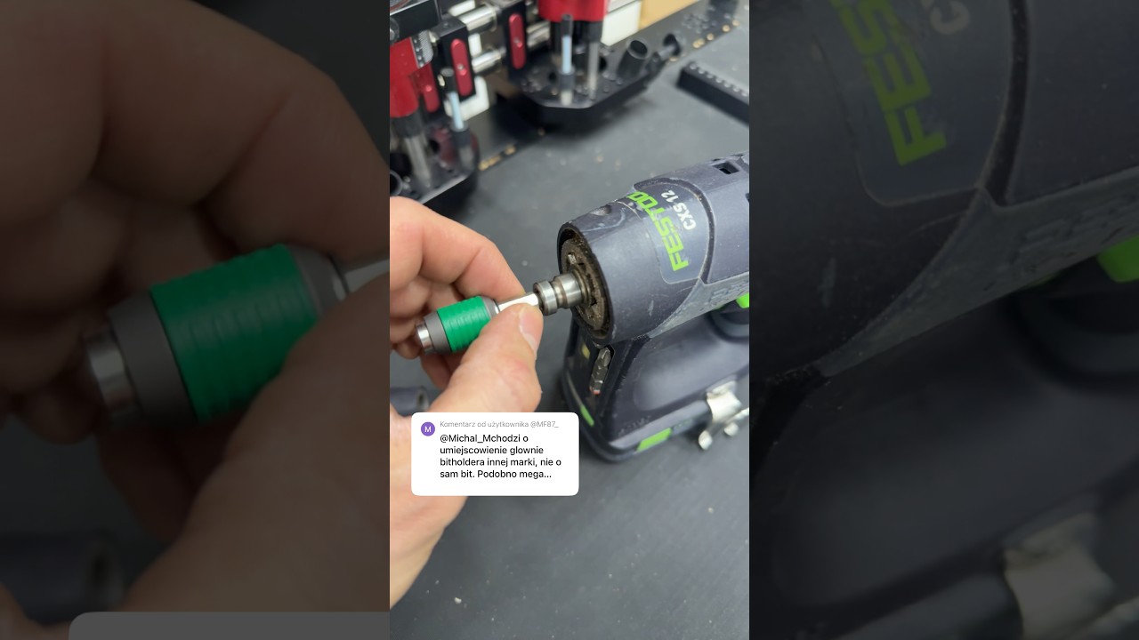 Centrotec Festool - czy pasuje zwykły bit? #odpowedz #festool #centrotec #fsmeble #diy