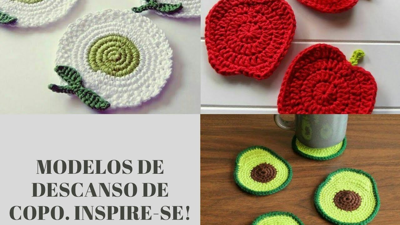 PORTA COPO E OU  DESCANSO DE COPO FEITO DE CROCHÊ INCRÍVEIS.