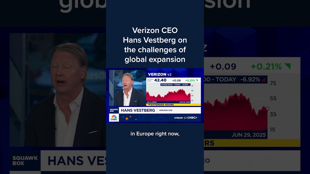Verizon CEO Hans Vestberg on the challenges of global expansion