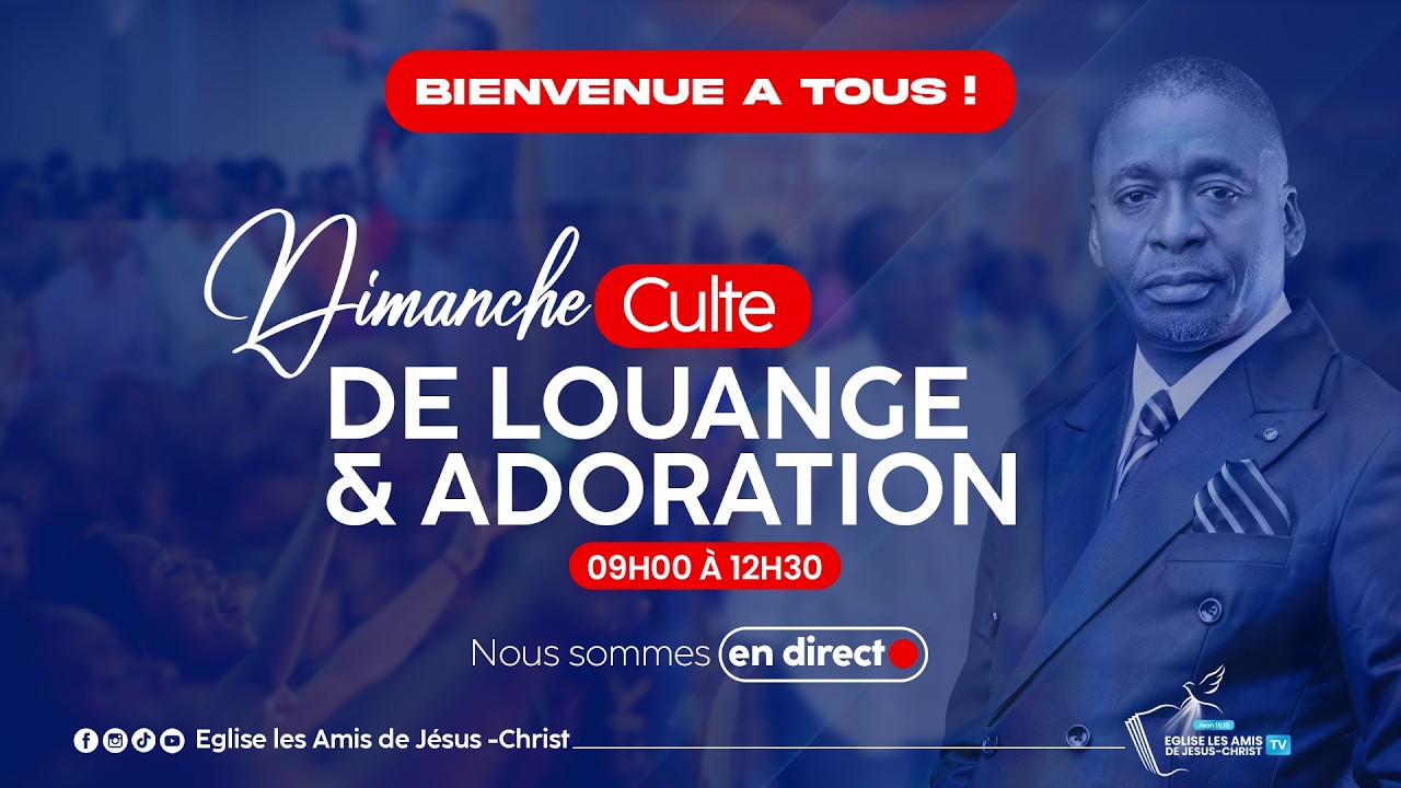 CULTE DE LOUANGE ET ADORATION 01 FEVRIER 2026 AVEC L'APOTRE DENIS LUBAMBA