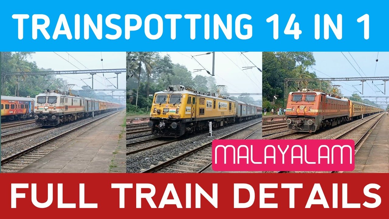 🚂 TRAINSPOTTING VLOG FROM SASTHANKOTTA ❤️ MALAYALAM / ALONG THE RAILWAYS