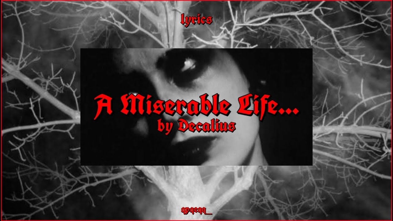 Decalius - A Miserable Life... (lyrics) | qpqeqq.mp4