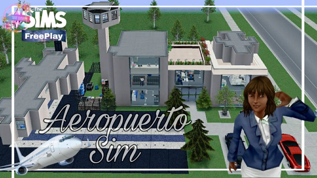 Aeropuerto Sim |✈️| Tour + Planos | Los Sims Freeplay
