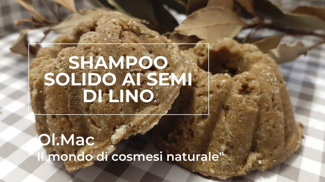 SHAMPOO SOLIDO AI SEMI DI LINO - CAPELLI LUCENTI  Ol.Mac 