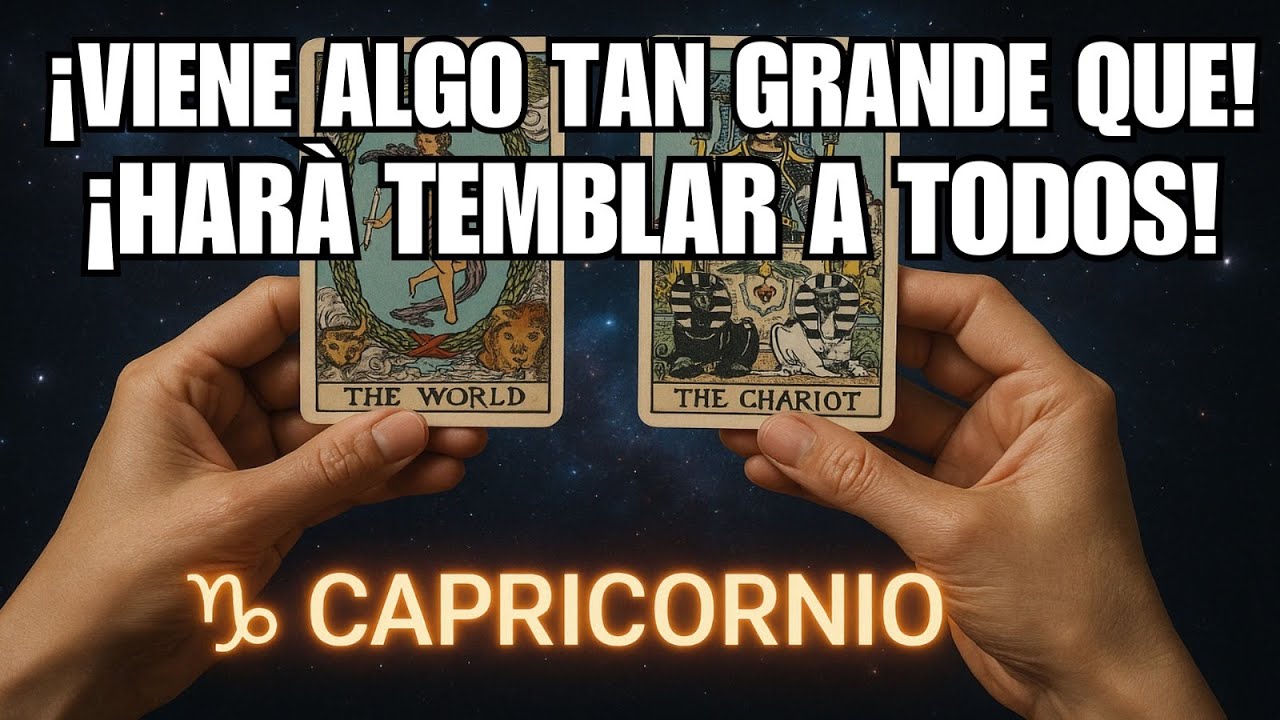 CAPRICORNIO ♑️  ¡TUS ENEMIGOS LLORAN! LO QUE LLEGA A TU VIDA ES TAN GRANDE QUE NADIE  PODRÁ DETENER