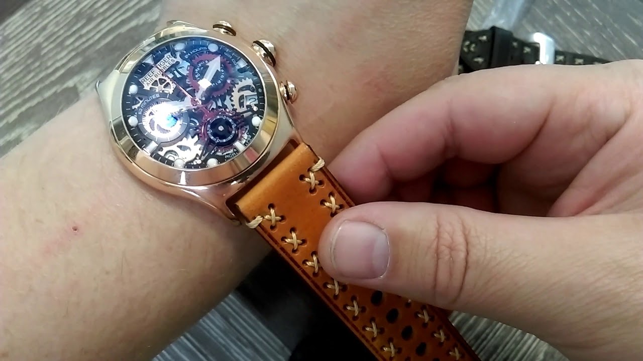 ремешки ZLIMSN Часы REEF TIGER  ОБЗОР ОГОНЬ! ПОДПИСКА