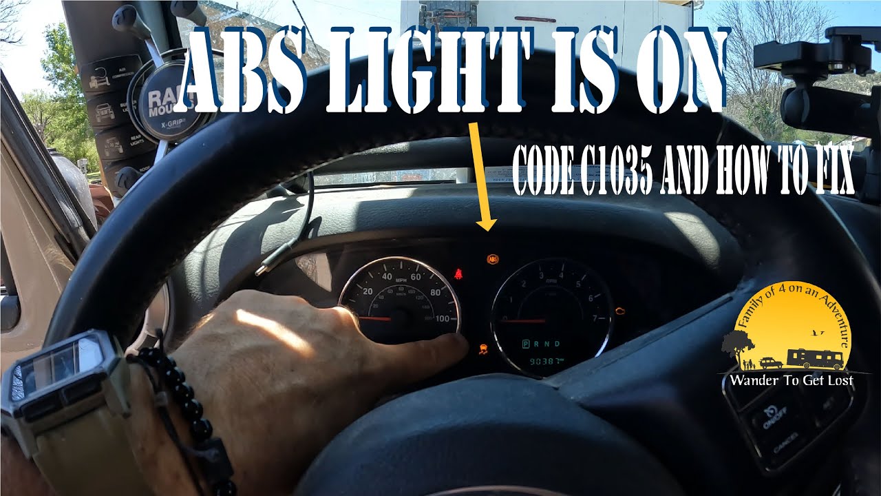 Fixing JEEP WRANGLER Code C1035 | Right Rear Wheel Speed Sensor ABS (2016 JKU)