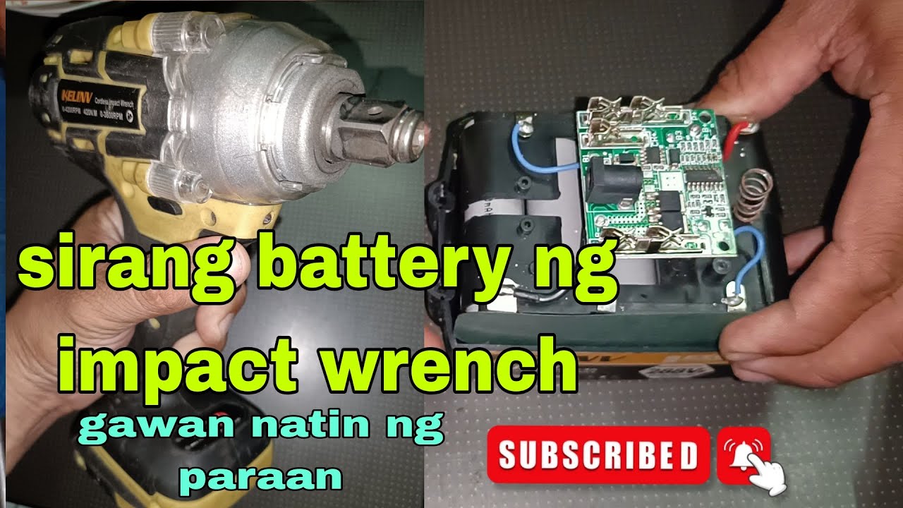 Paano ayusin ang sirang battery ng impact wrench