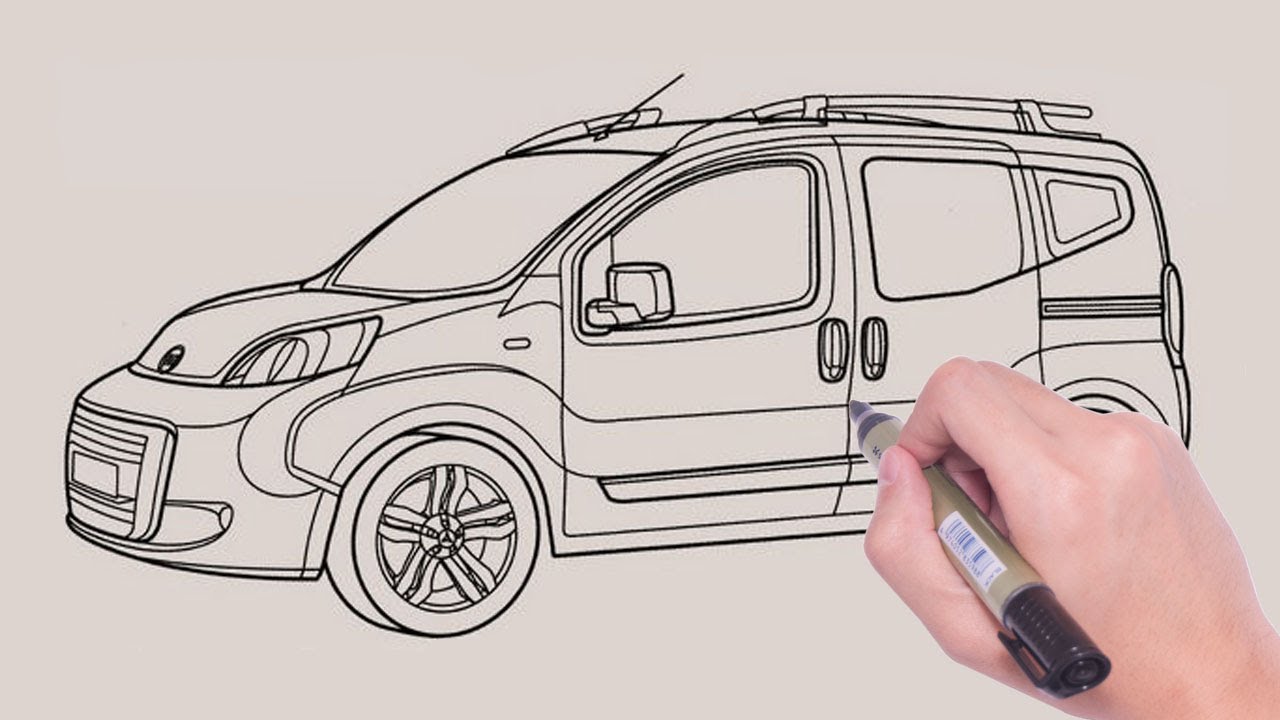 Citroen Nemo Nasıl Çizilir? | How to Draw Citroen Nemo Minivan Sports Car?