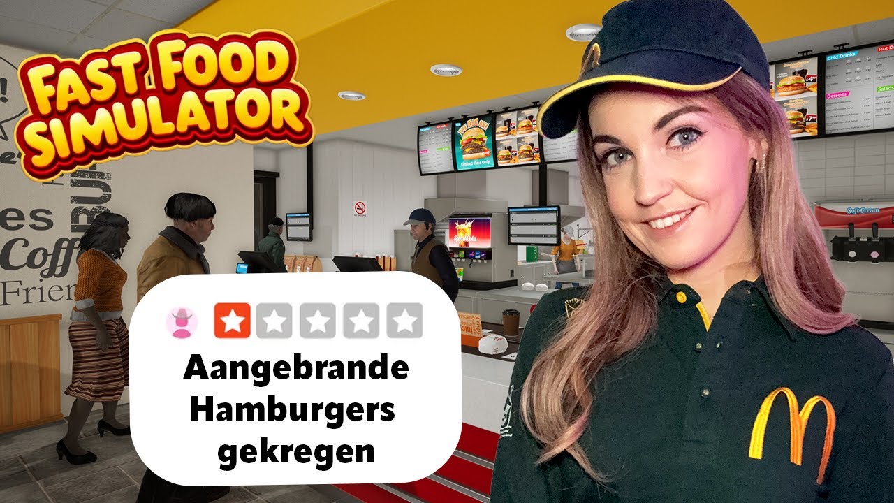 CHAOS in Mijn Eigen Fastfood Restaurant! | De Simulator Show met Fastfood Simulator