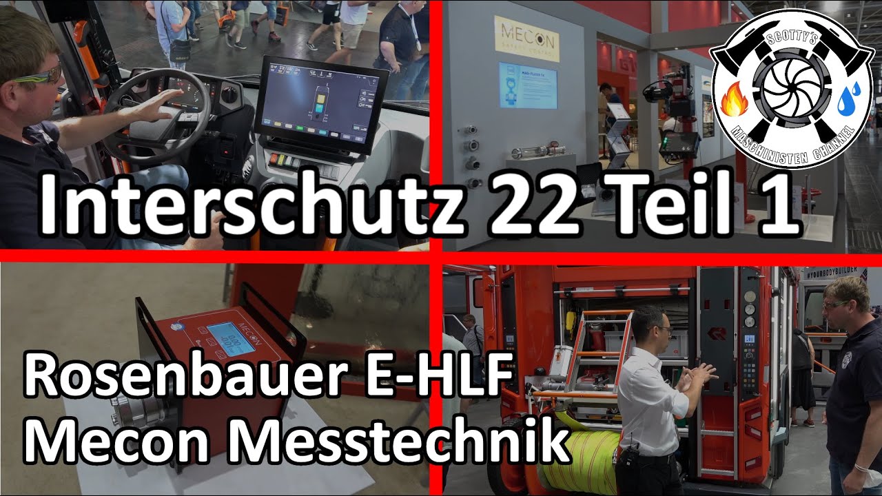 Interschutz 2022 Rosenbauer E - HLF  Mecon Durchflussmessgeräte