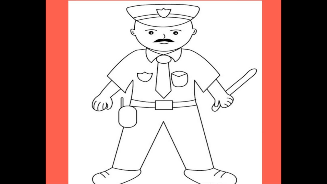 How To Draw  U.S 🇱🇷 POLICE (step by step)