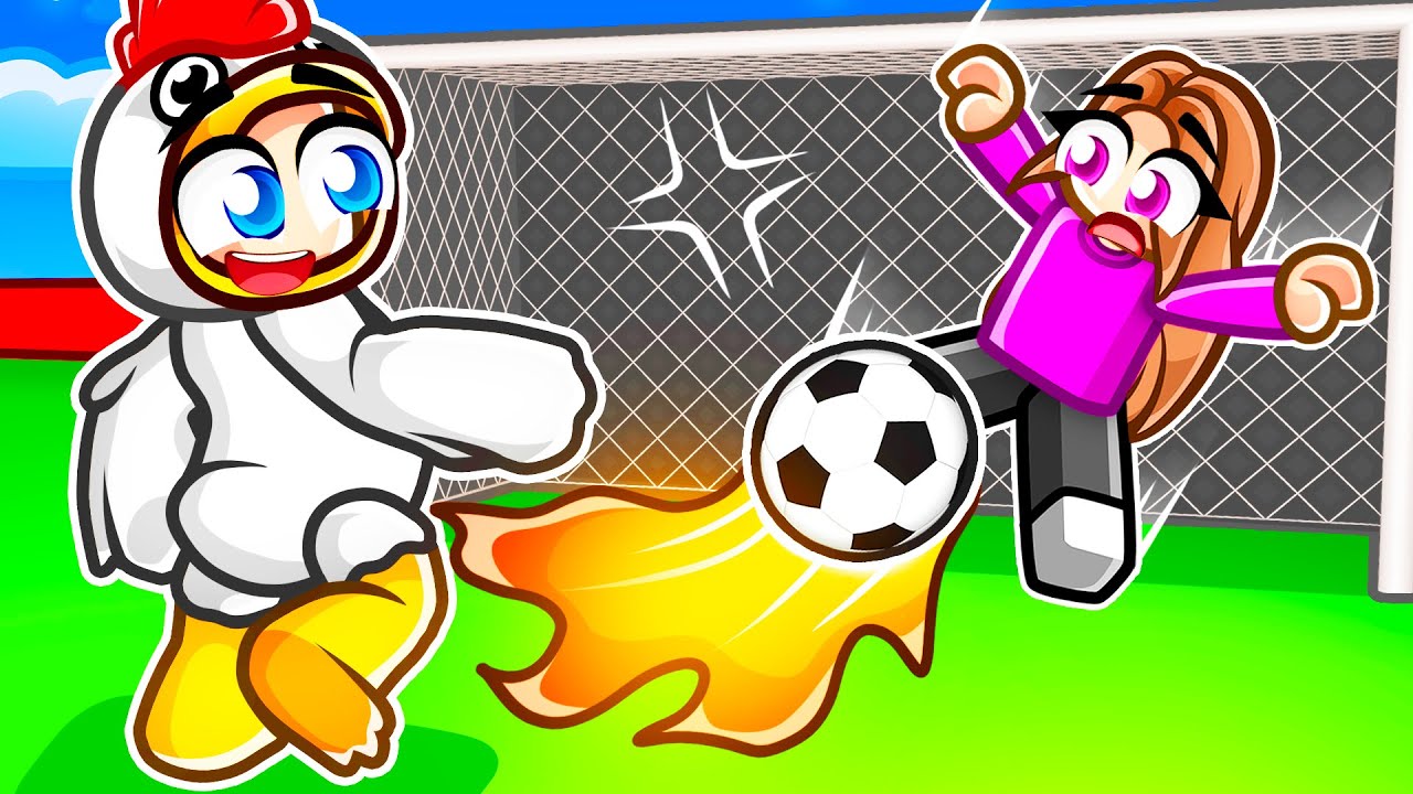 J'ai JOUÉ au FOOT avec ma FANGIRL sur Roblox !