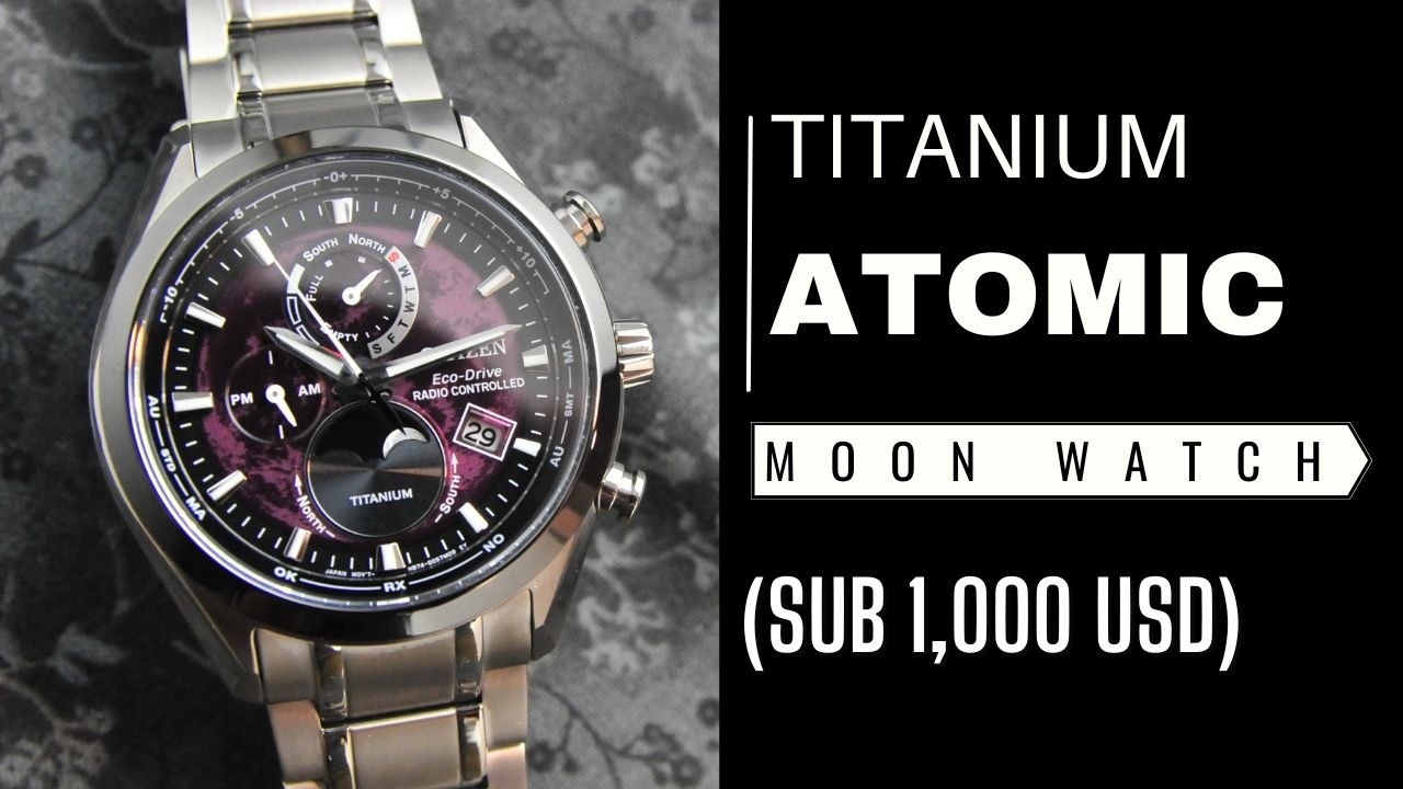 Citizen's High-Tech, Solar Powered Quartz Moon Watch - Attesa Tsukuyomi BNY1018-80X